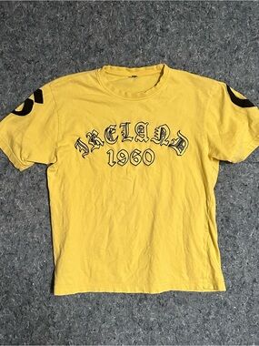 SOLD Vintage Style Ireland 1960 Graphic T-Shirt - Yellow Athletic Fit - No Tag